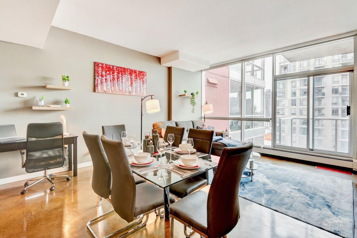 Modern 2Br Condo - King Bed - Downtown City Views YYC 외부 사진